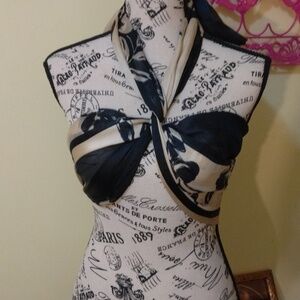 Vintage Italian Floral Scarf